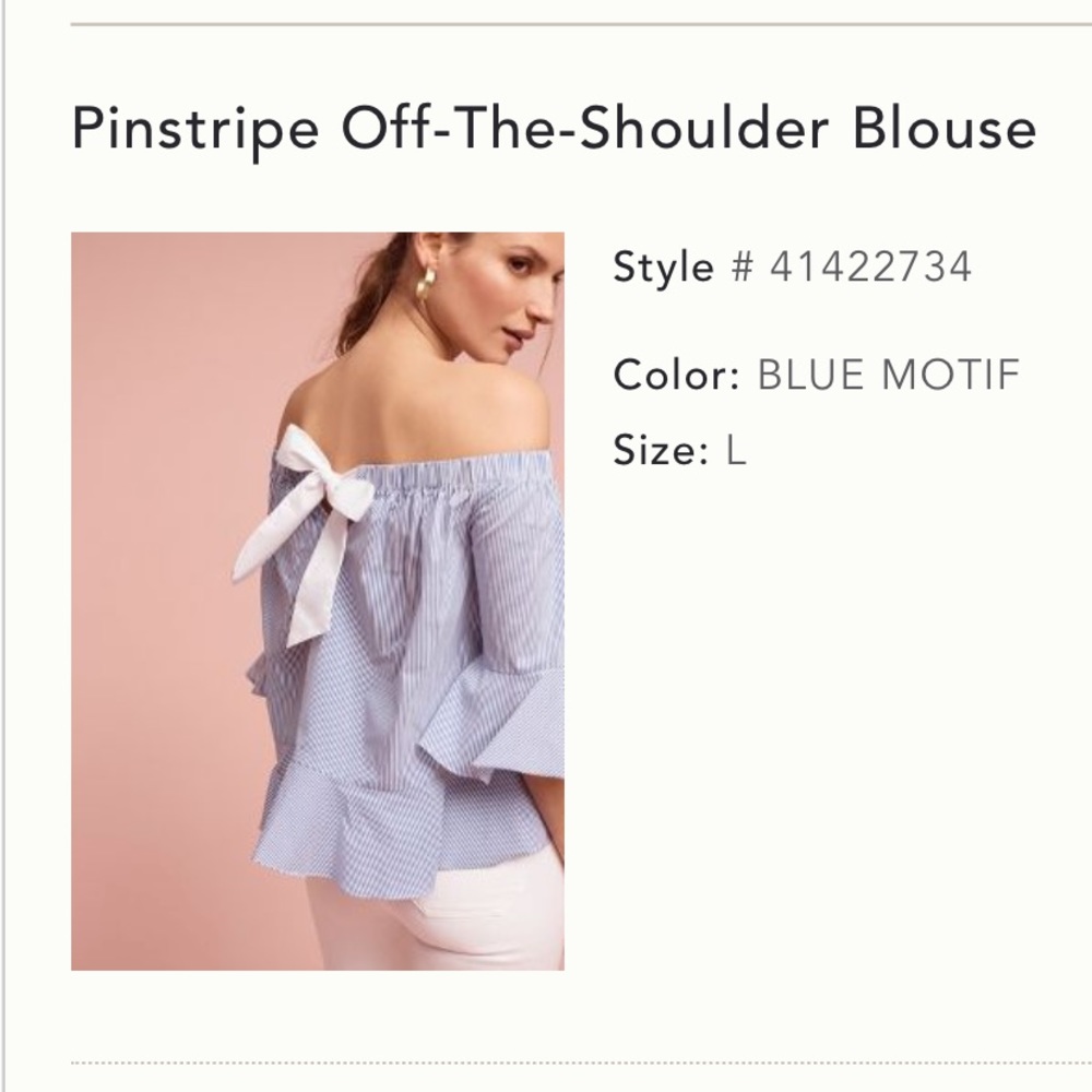 Anthropologie Women’s Off The Shoulder Top